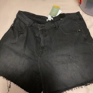 H&M Charcoal Denim Shorts